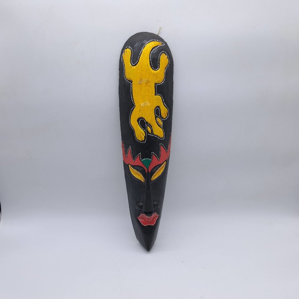 Black Indonesian Wall Mask